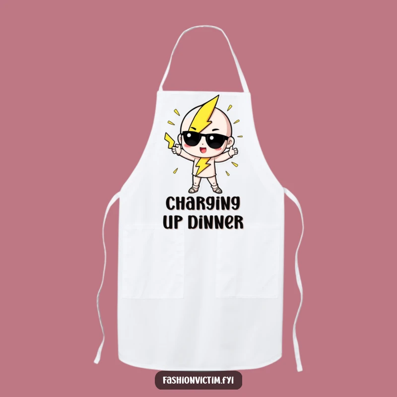 Funny Lightning Apron: Fashionable Electric Kitchen