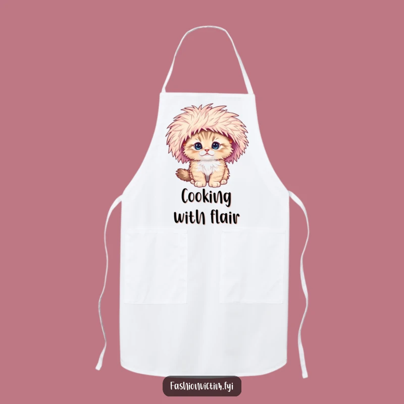 Funny Falling Kitten Apron: Cook with Adorable Clumsiness and Style