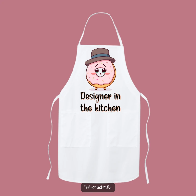 Funny Donut Shocked Apron: Hilarious Baker's Accessory Gift