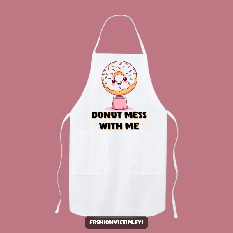 Funny Dramatic Donut Apron: Cook with Confidence and Comedy