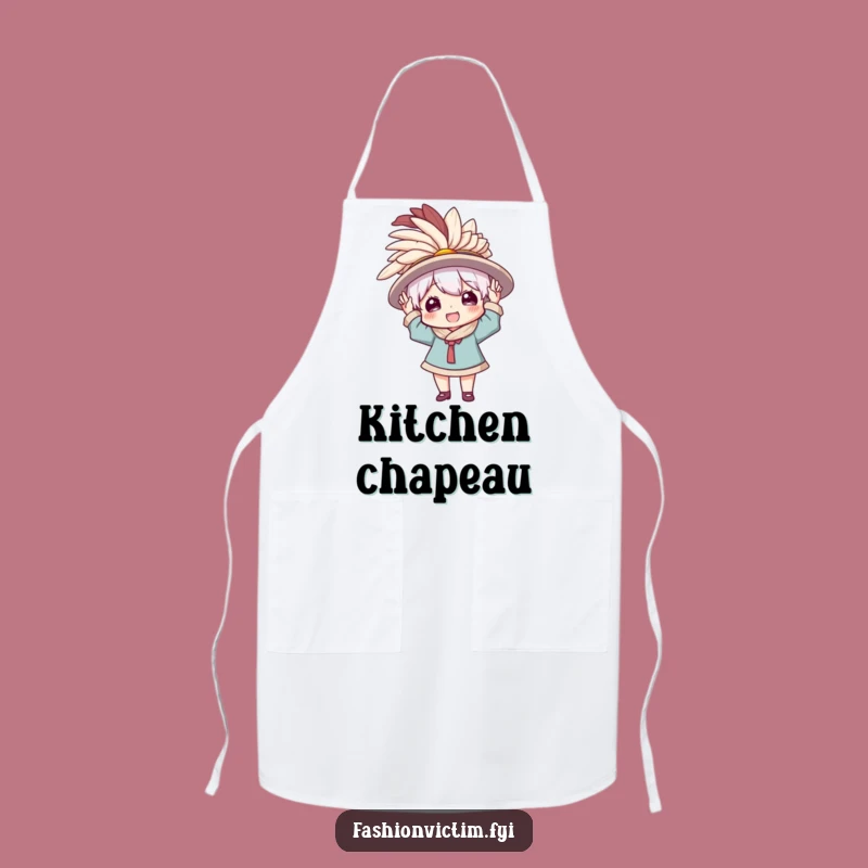 Funny Apron: Make a Splash with a Comically Large Feathered Hat