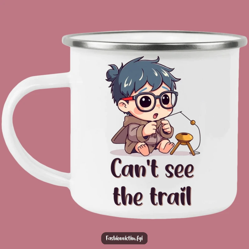 Funny Needle Threading Camping Mug: Focused Fun Outdoors!
