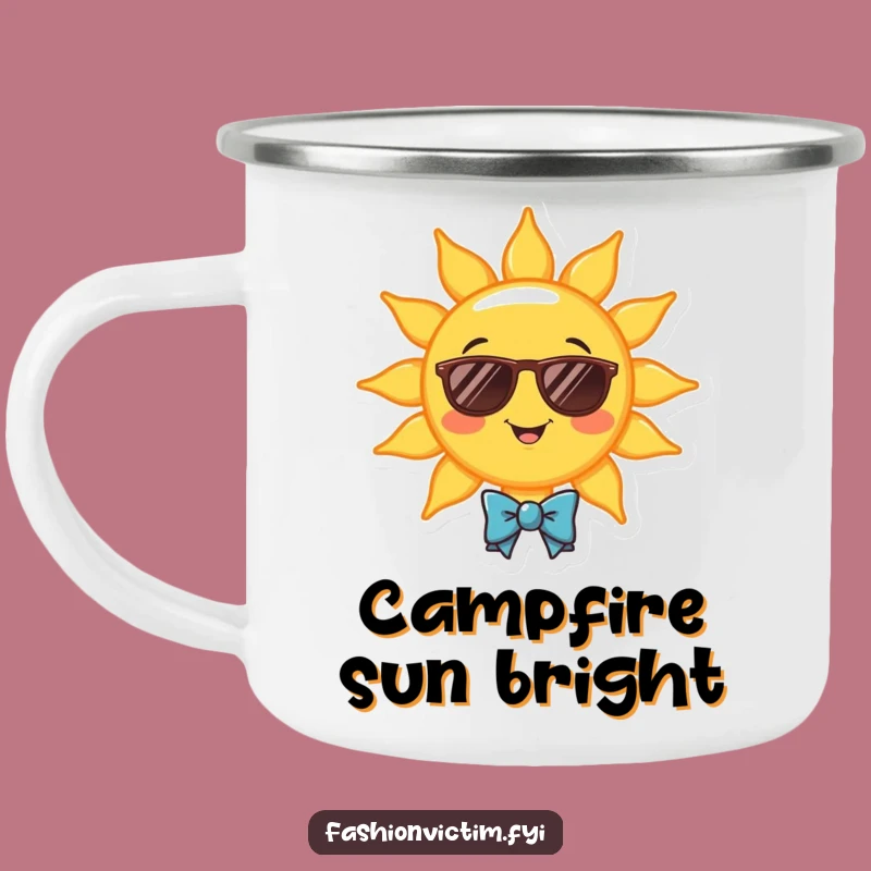 Funny Sunny Sky Camping Mug - Hilarious Outdoor Style for Bright Mornings!