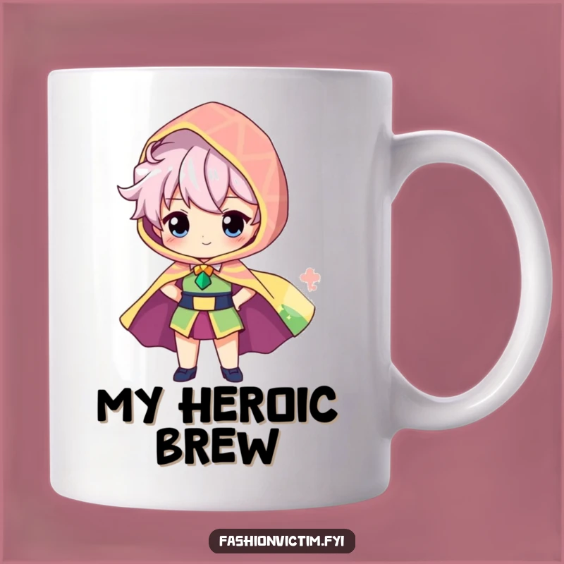 Funny Cape Hero Mug - Proud Character's Bold Statement Gift