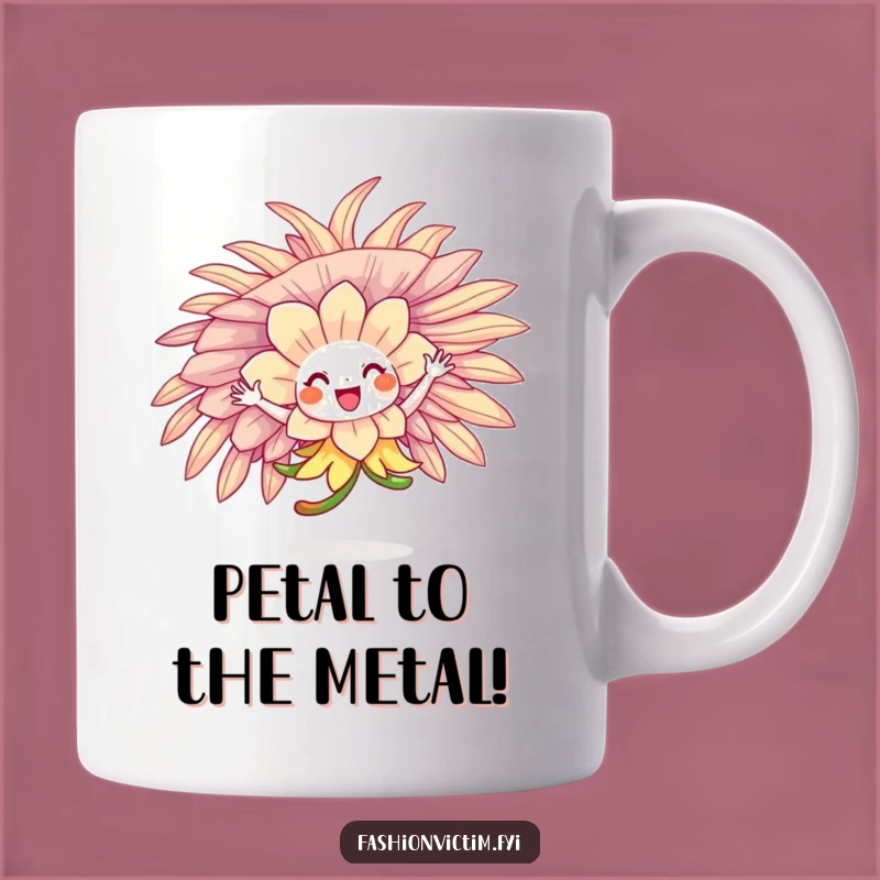 Funny Flower Hat Dancer Mug - Whimsical Funny Gift for Garden Lovers