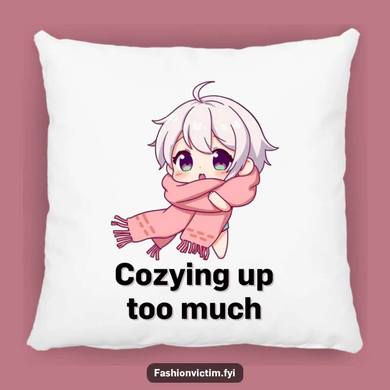 Funny Scarf Tangle Pillow: Cozy Character with Surprise Comfort