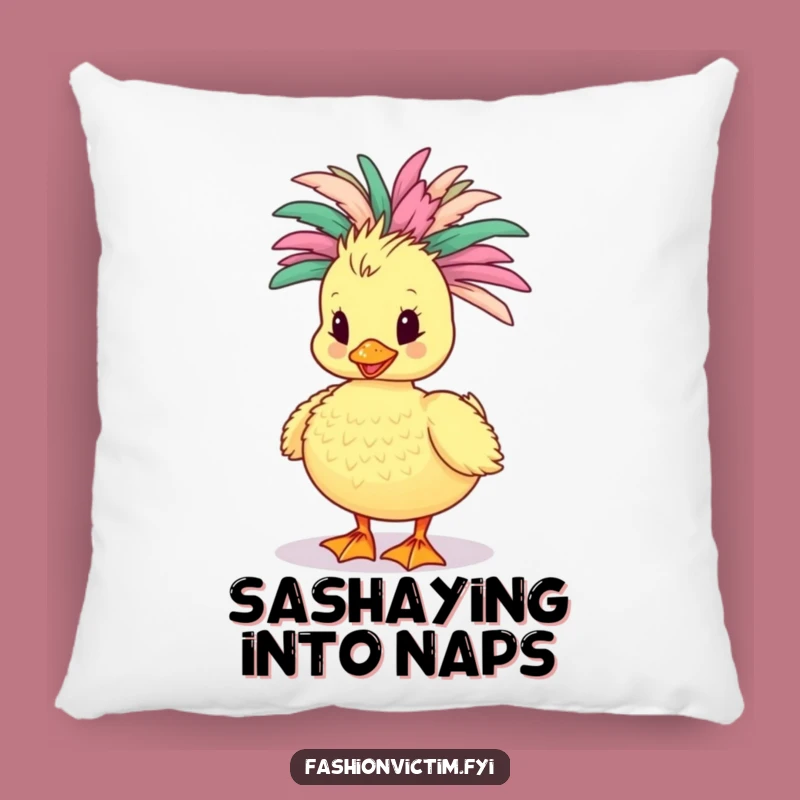 Cute Duckling Boa Pillow: Soft & Funny Feathered Friend Accent - Cozy Gift