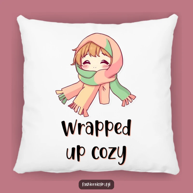 Funny Bubbly Pillow: Cozy Long Scarf Accent