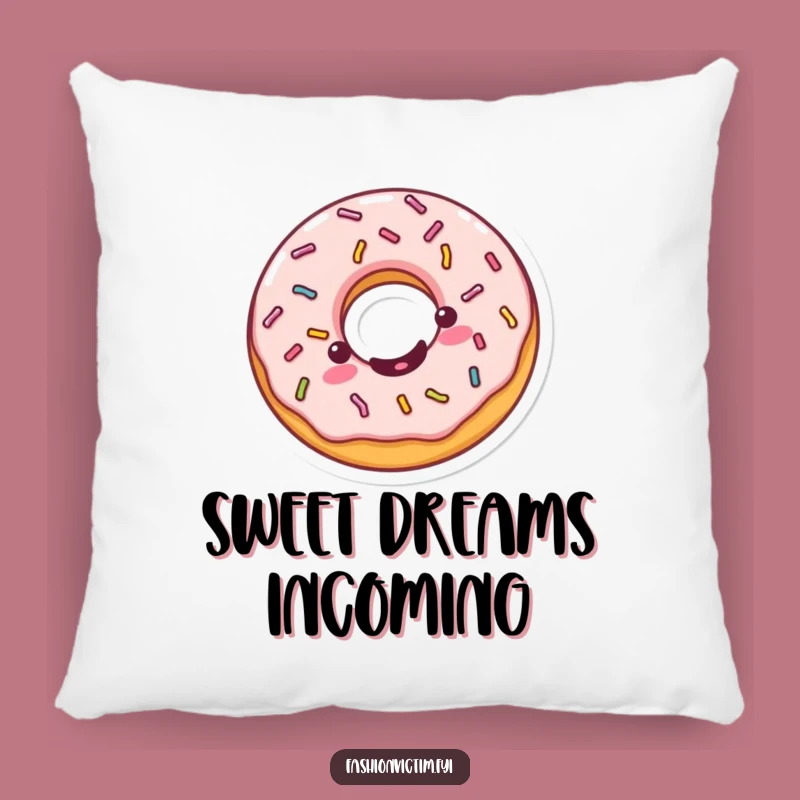 Funny Kawaii Donut Pillow - Cuddle Up with Sweet and Comical Comfort!