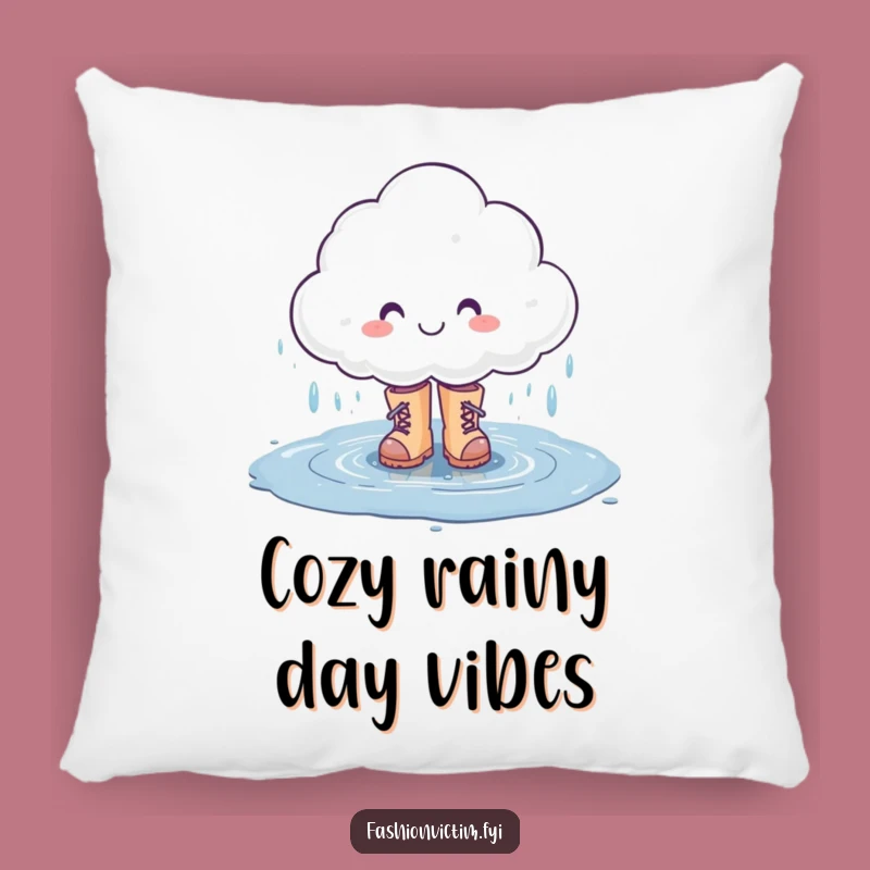 Funny Rain Cloud Pillow: Comfy Accent for Cheerful Spaces Gift
