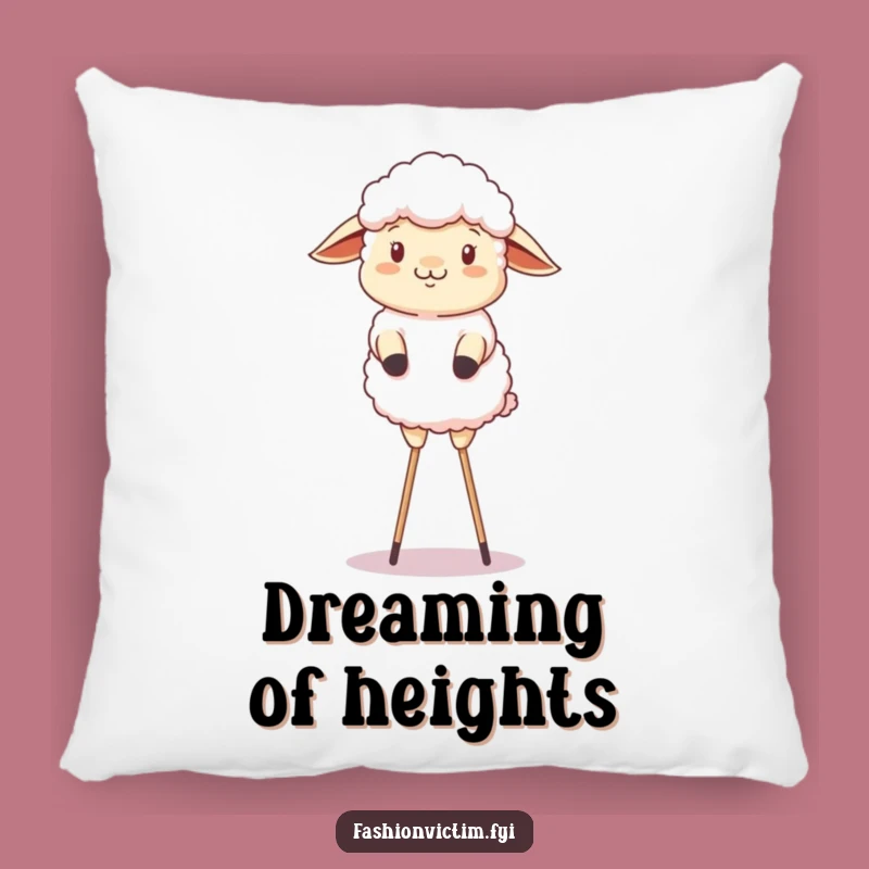 Funny Sheep Stilts Pillow: Cozy Comfort with Farmyard Comedy