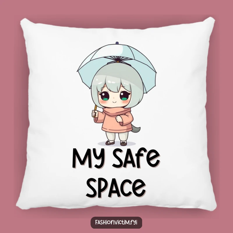 Funny Tiny Umbrella Pillow - Comfy Confidence for Your Space!