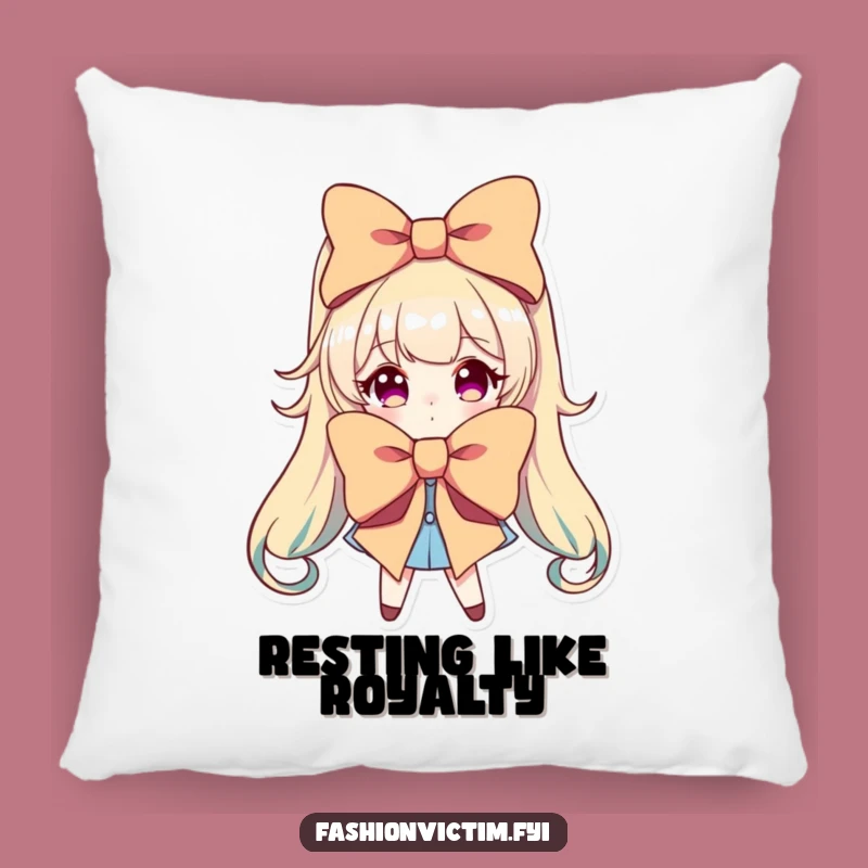 Funny Dramatic Bow Pillow: Cozy Up with Fabulous Flair!