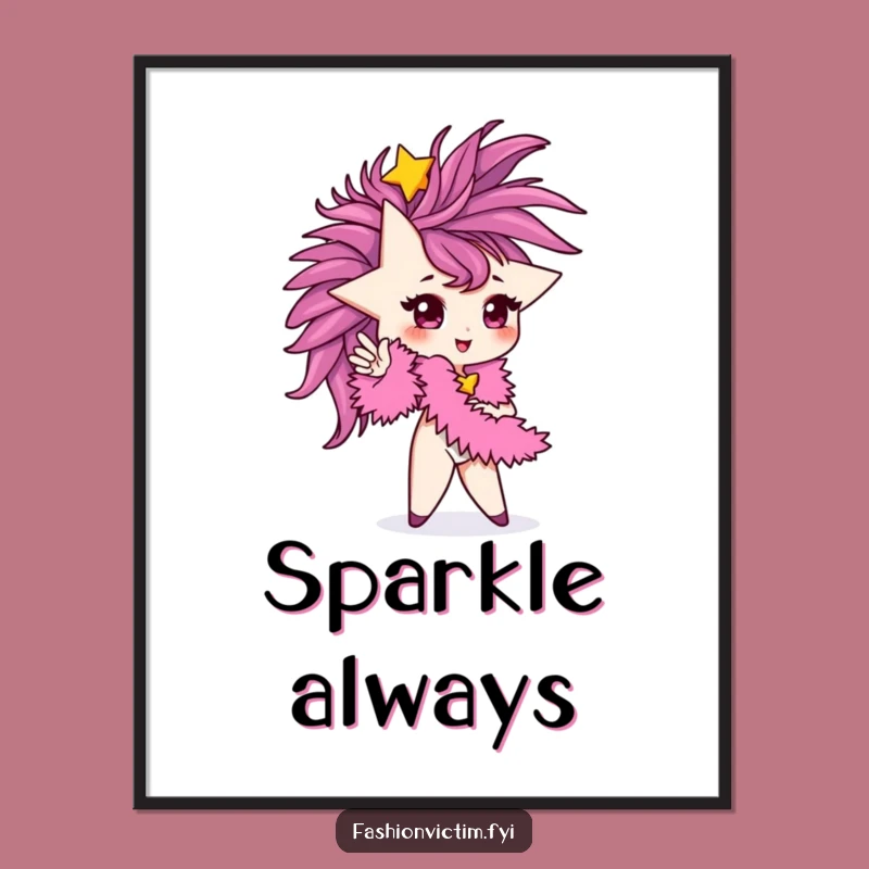 Funny Starlet Digital Art: Printable Glamour for Your Walls