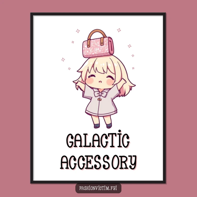 Funny Digital Art: Handbag Spinner Character for Instant Fun