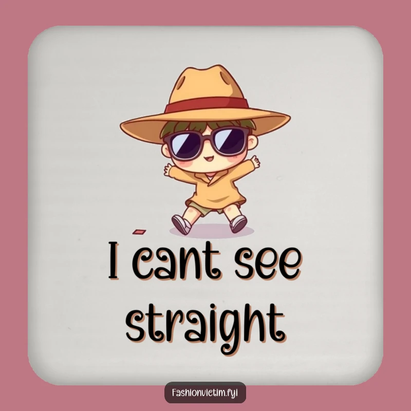 Funny Tripping Coasters: Protect Surfaces with Tiny Character Humor!