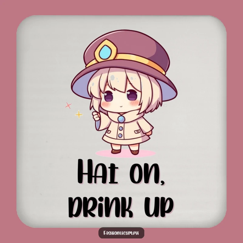 Funny Oversized Hat Coaster Set: Protect Surfaces with Hilarious Style