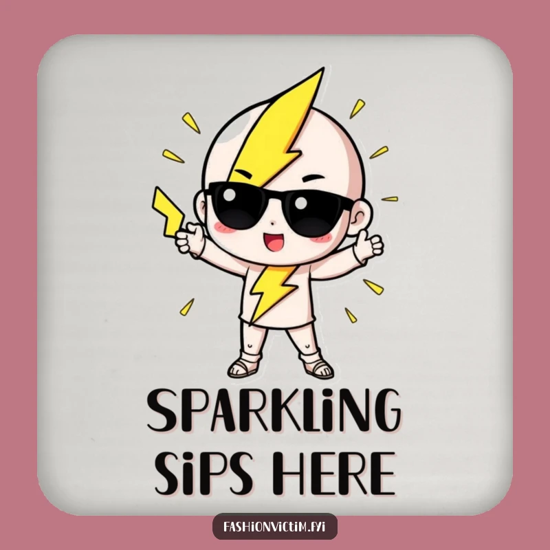Funny Lightning Coaster: Fashionable Pose Decor