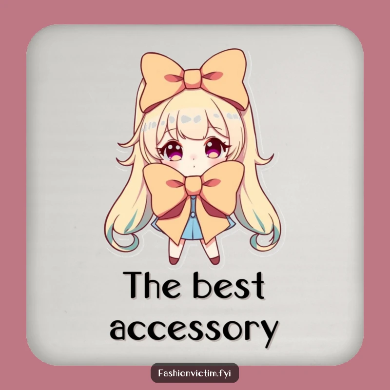 Funny Dramatic Bow Coasters: Protect Surfaces with Glamour!