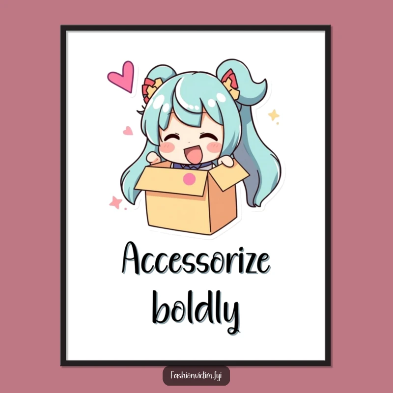 Funny Poster: Large Accessory Unboxing Art, Hilarious Wall Decor for Showstoppers