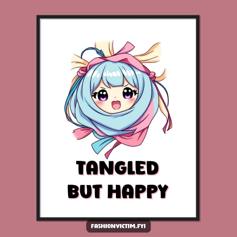 Funny Fabric Fiesta Art Print: Hilarious Decor for Joyful Spaces