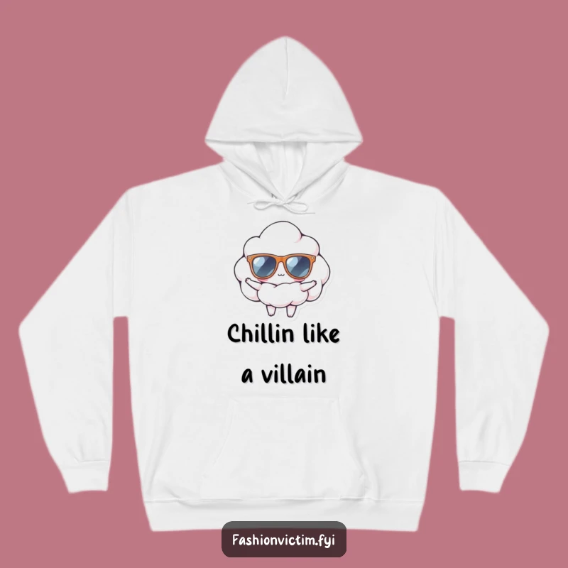 Cozy Funny Cloud Sunglasses Hoodie: Confident Breeze for Chilly Days