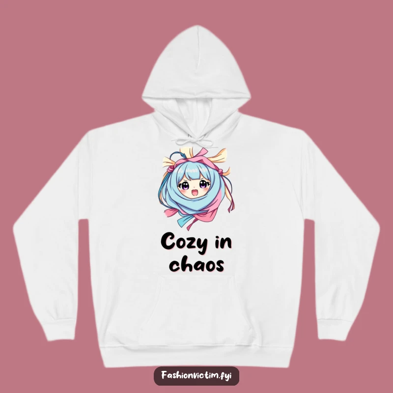 Funny Fabric Fiesta Hoodie: Cozy Comfort for Wrapped-Up Joy
