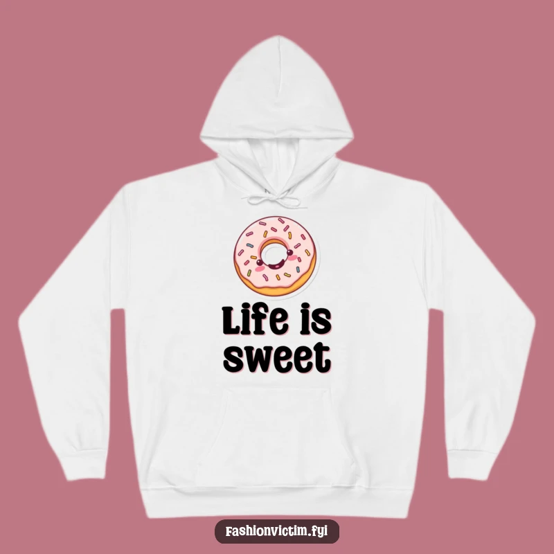 Funny Kawaii Donut Hoodie - Cozy Up with Sweet and Silly Fun!