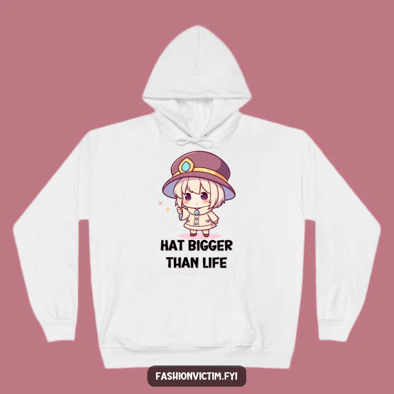 Funny Oversized Hat Cozy Hoodie: Warmth Meets Whimsy for a Hilarious Gift