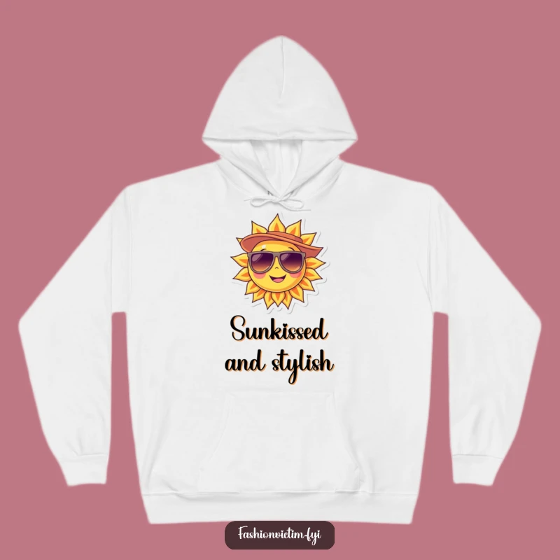 Funny Sunny Day Hoodie: Cool Sun Sunglasses Hat Comfort