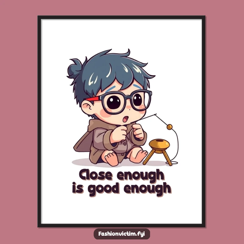 Funny Free Printable Wall Art: Big Specs Character Downloadable Decor!