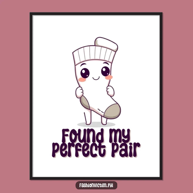 Free Printable Wall Art: Sock Serenity DIY Decor Funny Downloadable