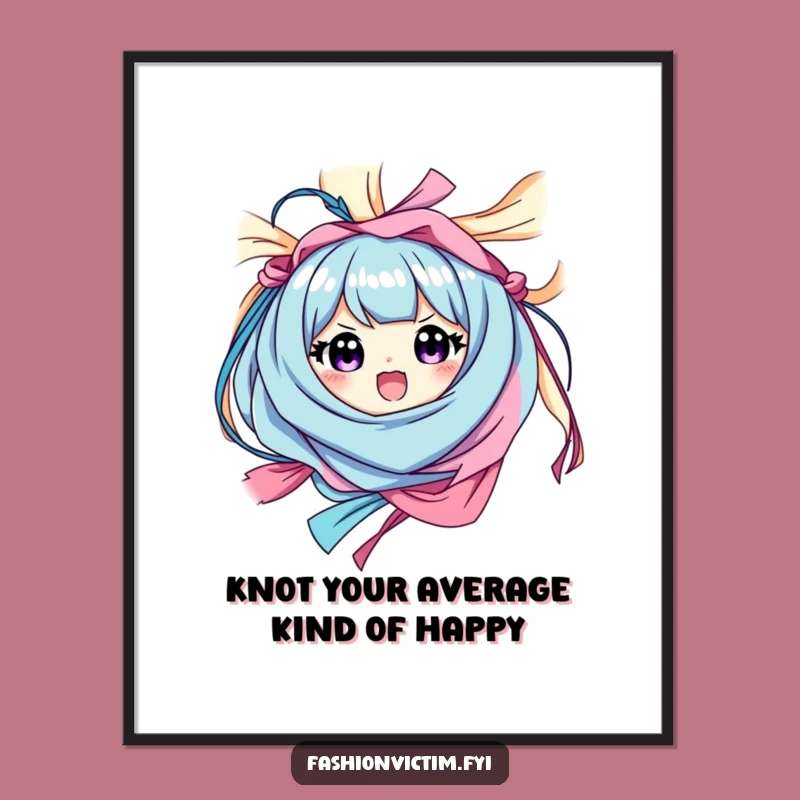 Free Printable Wall Art: Fabric Tangle Character - Fun Downloadable Decor