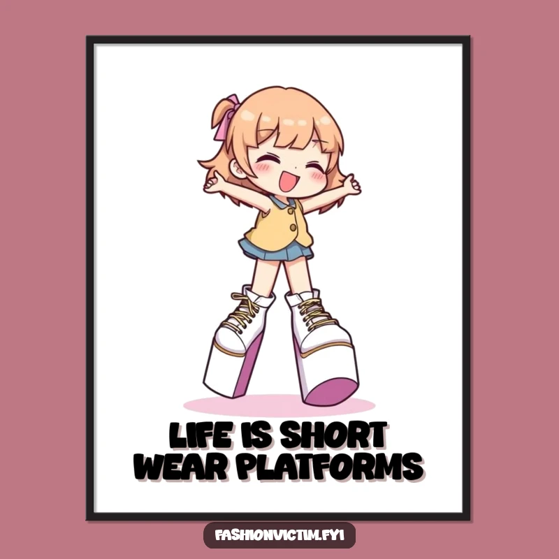 Free Printable Wall Art: High Heel Hustle Funny Downloadable Decor for Fashion Lovers!