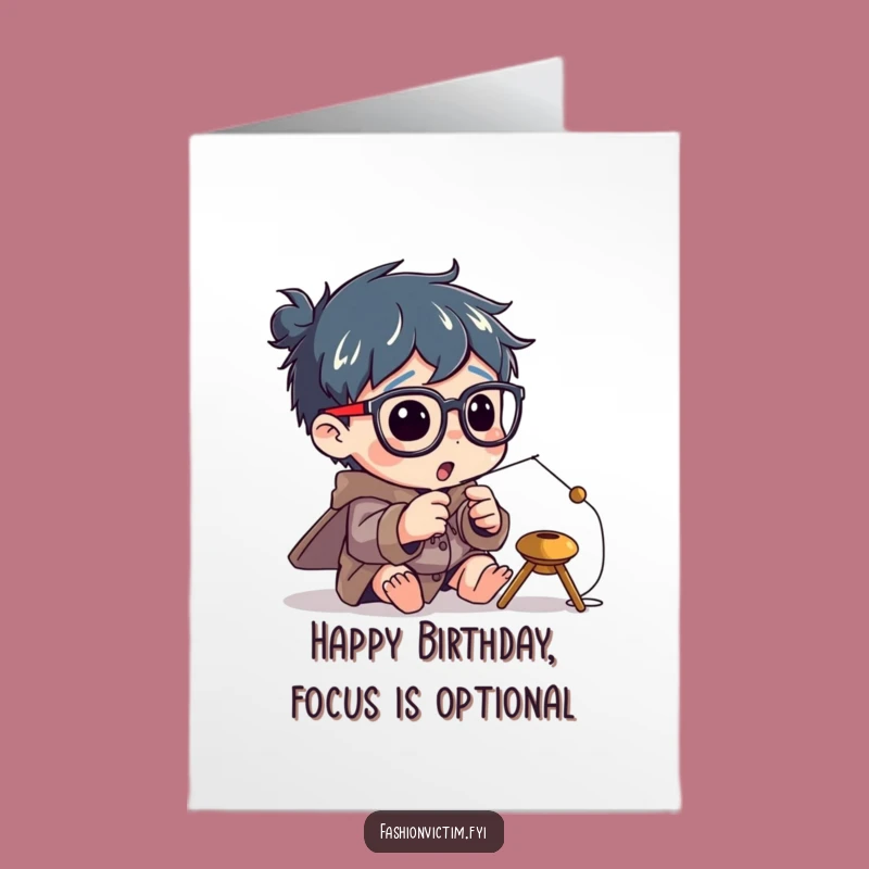 Free Printable Birthday Card: Big Specs Character LOL Downloadable Gift!