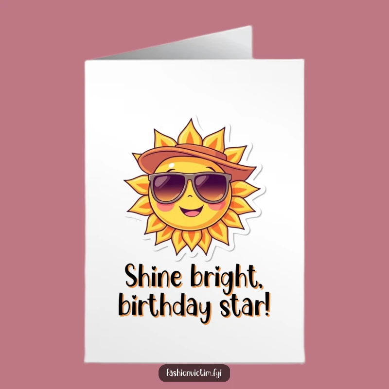 Stay Cool Birthday Card! Free Printable Sun Design for Sunny Celebrations