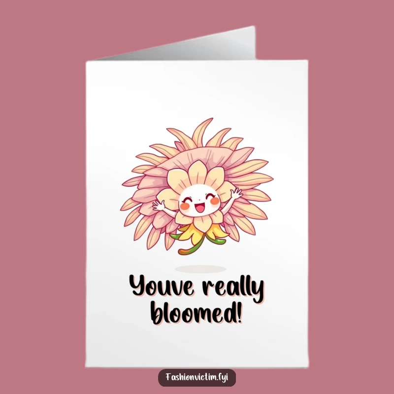 Free Printable Congrats Card: Flower's Feather Hat Celebration Congrats Download