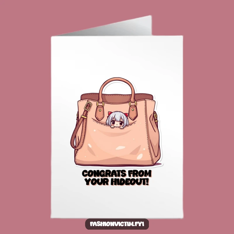 Free Printable Congrats Card: Tiny Character Surprise - Hilarious DIY!