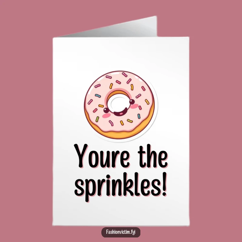 Free Printable Kawaii Donut Congrats Card - Hilarious Sprinkle Celebration Downloadable Gift