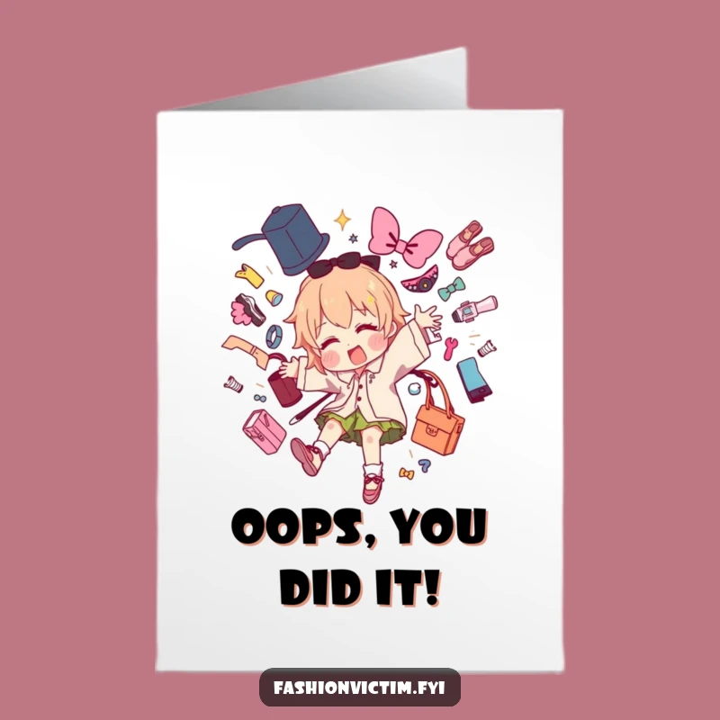 Free Printable Congrats Card: Oopsie Daisy DIY Funny Downloadable Gift