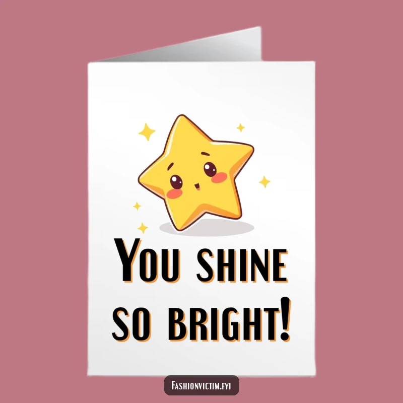Free Printable Congrats Card: Tripping Star, Celebrate with Laughter