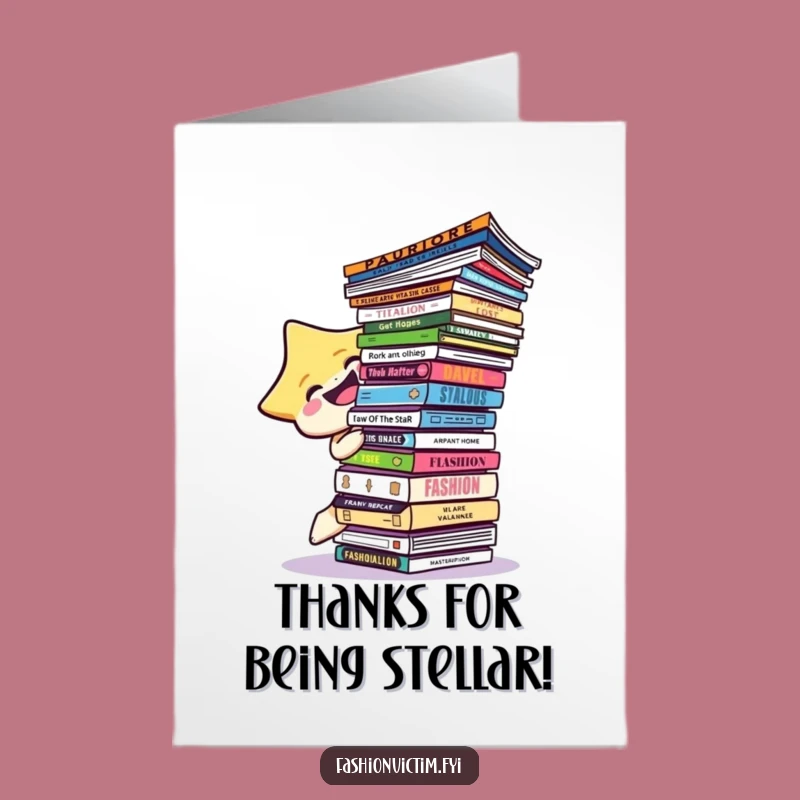 Free Printable Thank You Card: Funny Star Fashionista Thanks Downloadable Gift