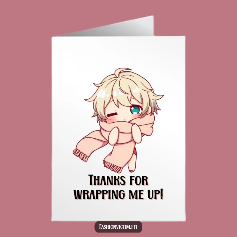 Free Printable Thank You Card: Scarf Bewilderment - DIY Gratitude!