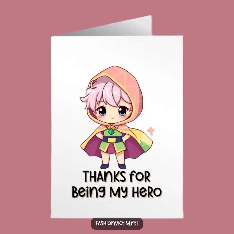 Free Printable Thank You Card: Cape Thanks Downloadable Gift for Amazing People!