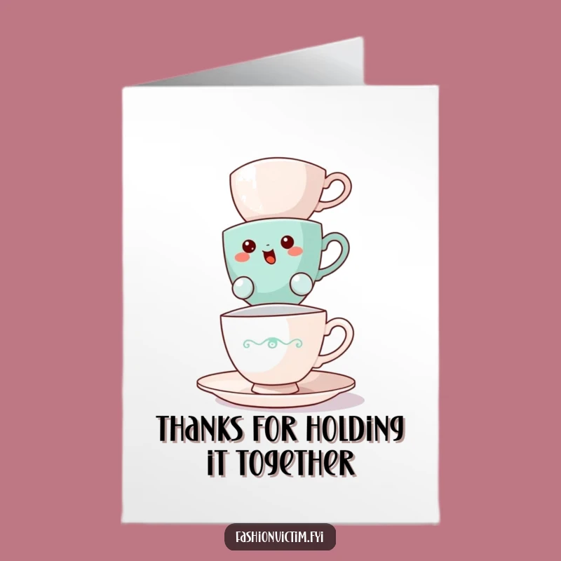 Free Printable Thank You Card: Stressed Teacup Offers Gratitude Gracefully