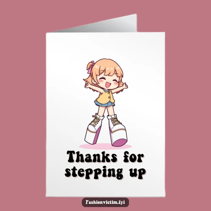 Free Printable Thank You Card: Shoe Stumble Downloadable Gift for Fabulous Friends!