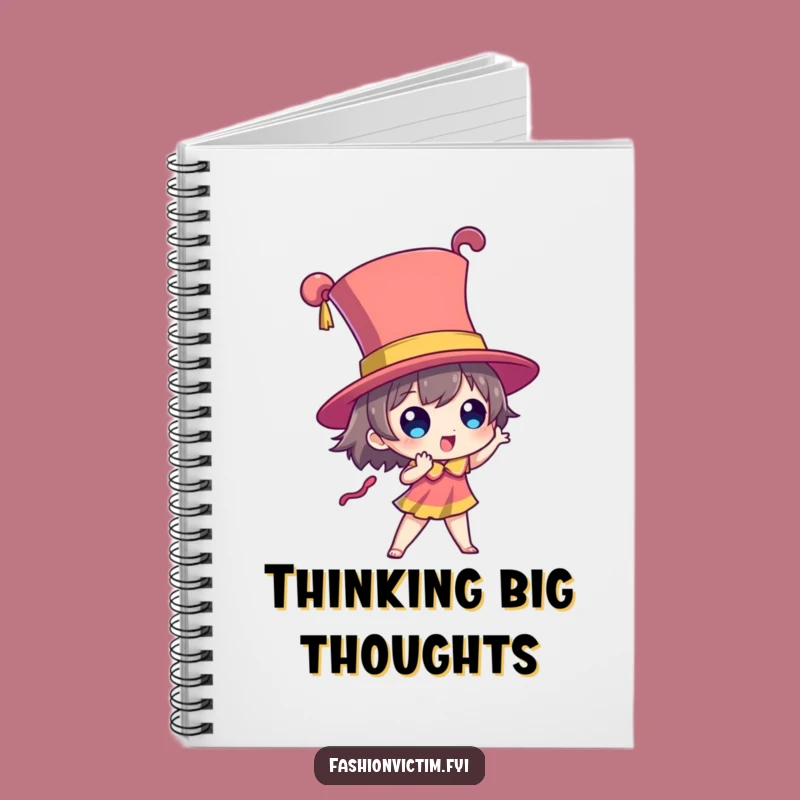 Funny Dramatic Hat Notebook: Character's Towering Ideas