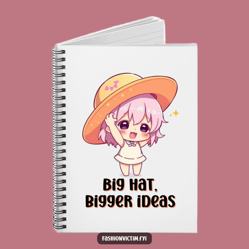 Funny Hat Thoughts Notebook: Character with Giant Sequin Hat, a Hilarious Funny Gift