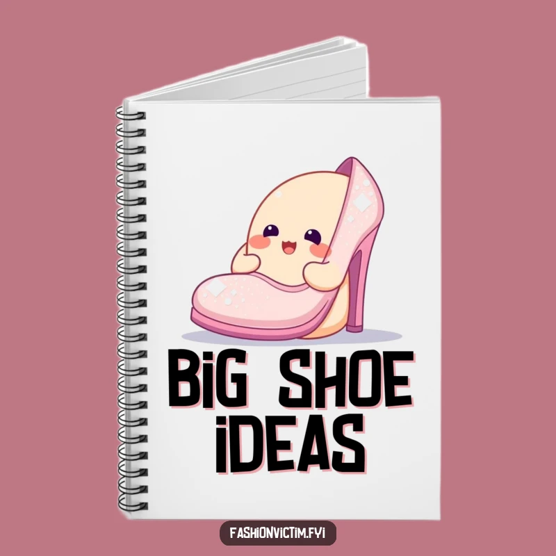 Funny Sparkly Shoe Notebook: Jot Down Ideas with Glamorous, Humorous Flair