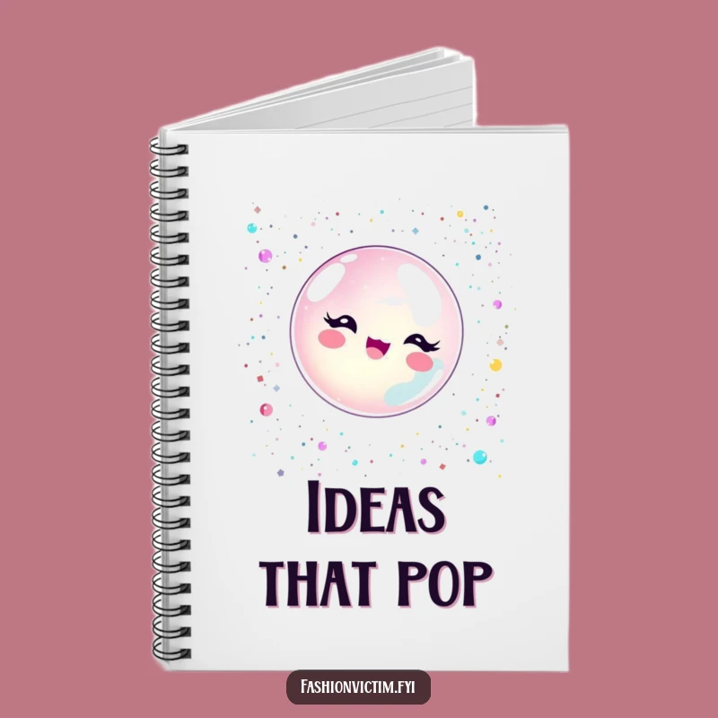 Funny Bubble Pop Notebook - Sparkling Journal for Bright Ideas Gift